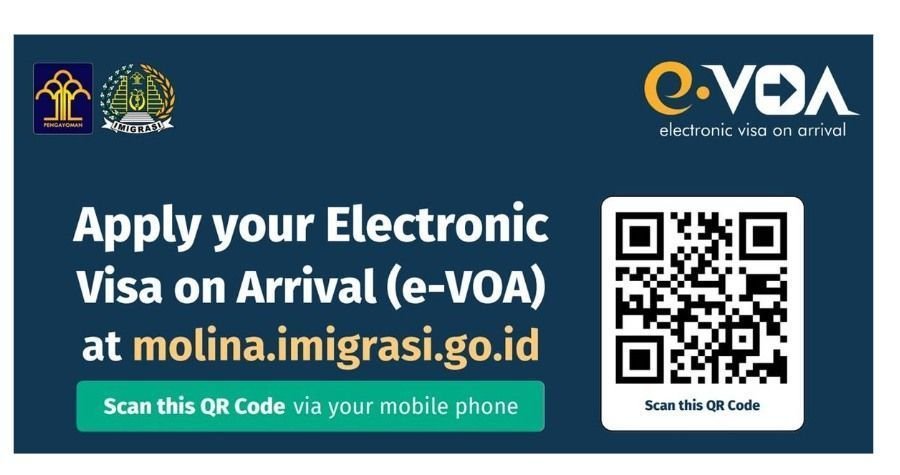 Indonesia Electronic Visa On Arrival (e-VOA)
